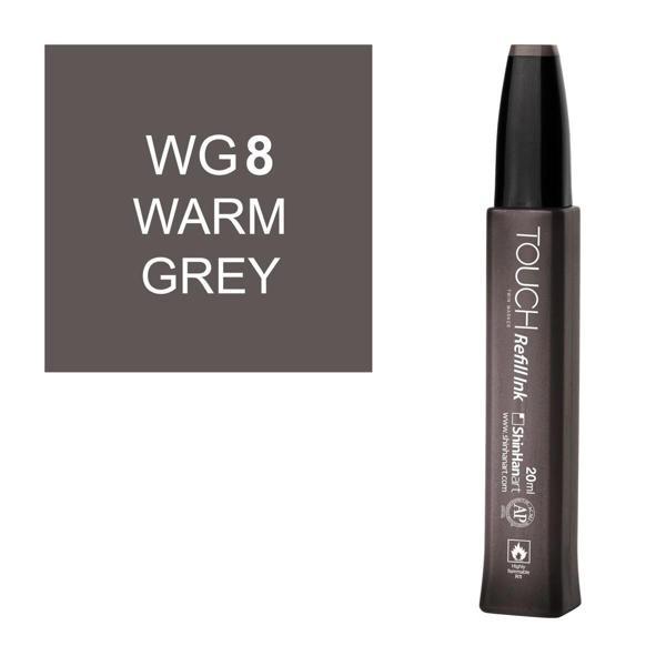 Touch Twin Marker Refill Alcohol Ink Alkol Bazlı Mürekkep 20 ml. WG8 WARM GREY 8 - Image 1
