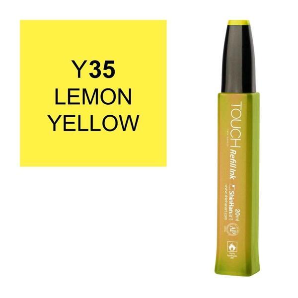 Touch Twin Marker Refill Alcohol Ink Alkol Bazlı Mürekkep 20 ml. Y35 LEMON YELLOW - Image 1