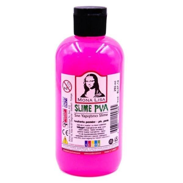 Supertrend Mona Lisa Slime Jeli 250 ml. Fosforlu Pembe - Image 1