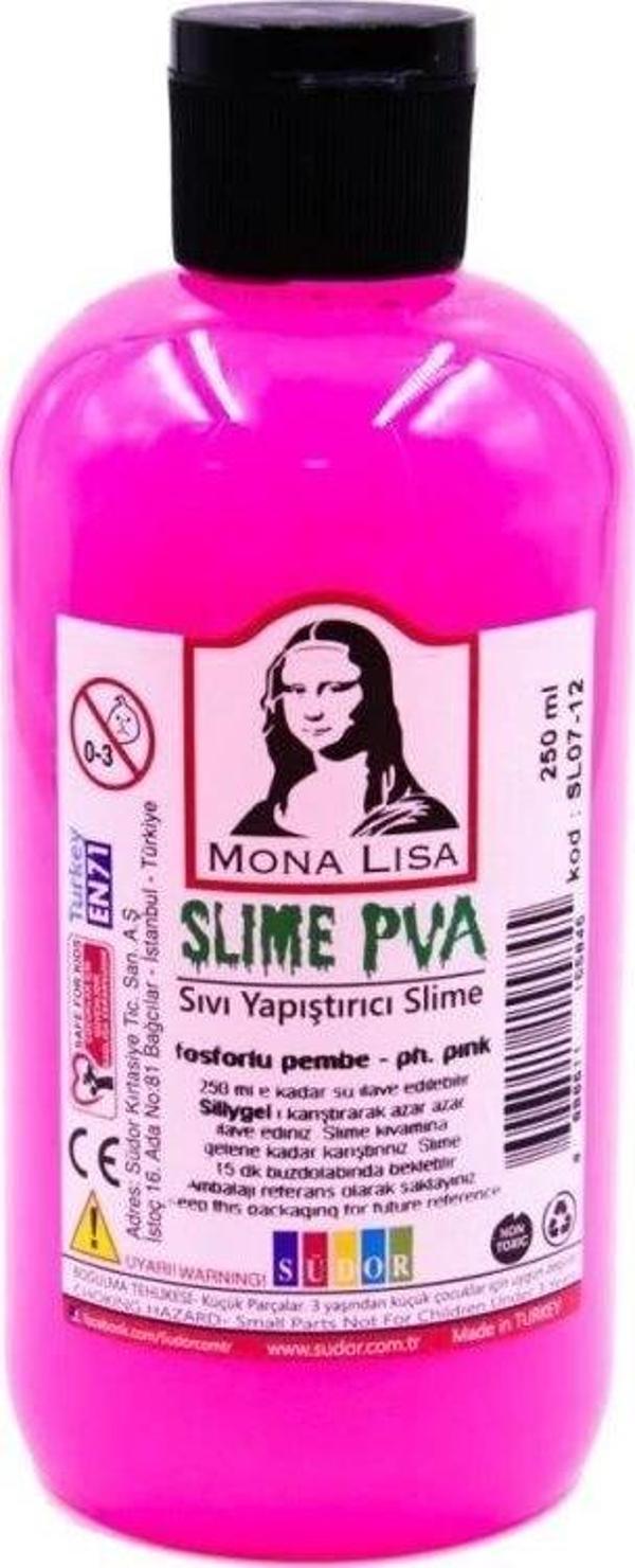 Supertrend Mona Lisa Slime Jeli 250 ml. Fosforlu Pembe - Image 1