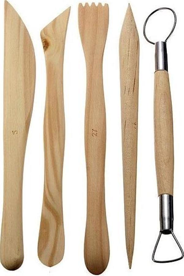 Mini Ebeşuar Modelaj Kil Başlangıç Seti 5 Parça - Image 1