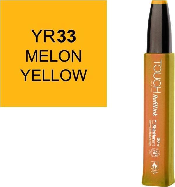Touch Twin Marker Refill Alcohol Ink Alkol Bazlı Mürekkep 20 ml. YR33 MELON YELLOW - Image 1