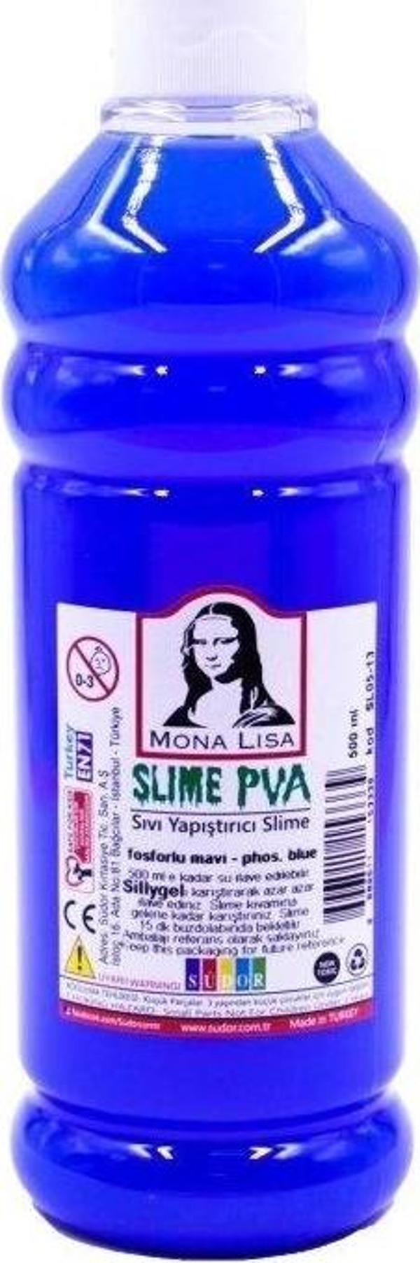 Supertrend Mona Lisa Slime Jeli 500 ml. FOSFORLU MAVİ - Image 1