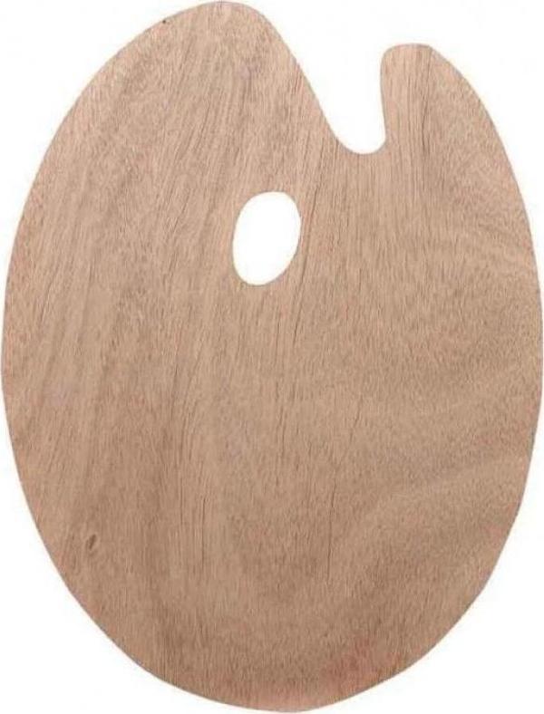 Oval Ahşap Palet 40x50 cm. - Image 1