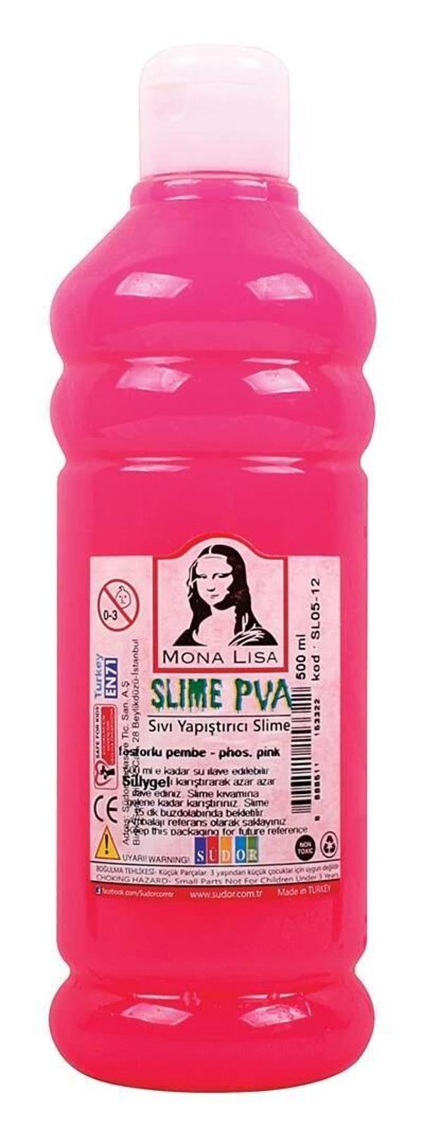 Supertrend Mona Lisa Slime Jeli 500 ml. FOSFORLU PEMBE - Image 1