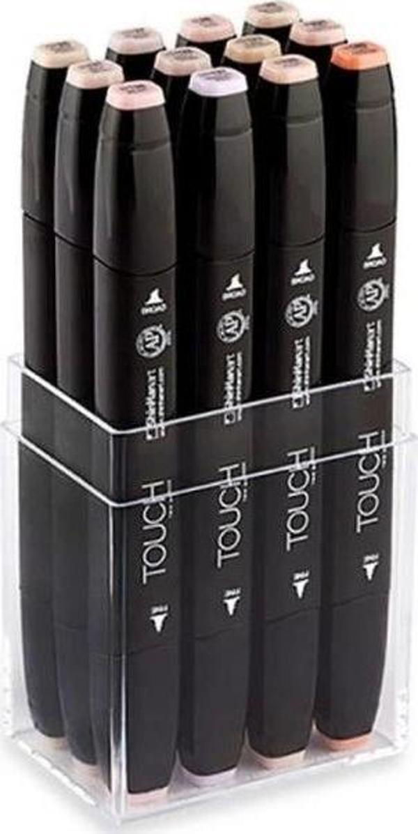 Touch Twin Marker Seti 12 Renk TEN RENKLERİ - Image 1