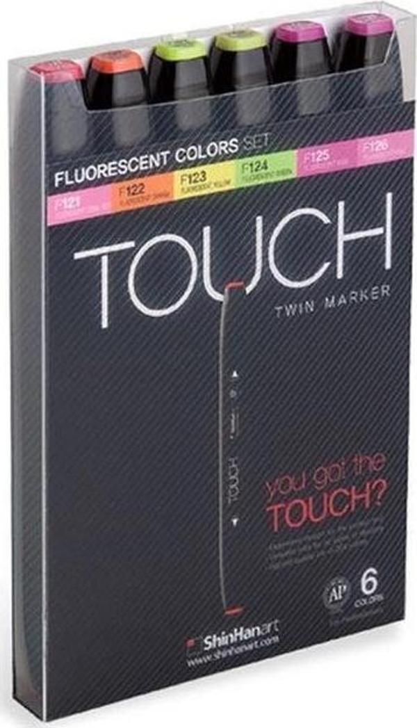 Touch Twin Marker Seti 6 Renk FLORASAN RENKLER - Image 1