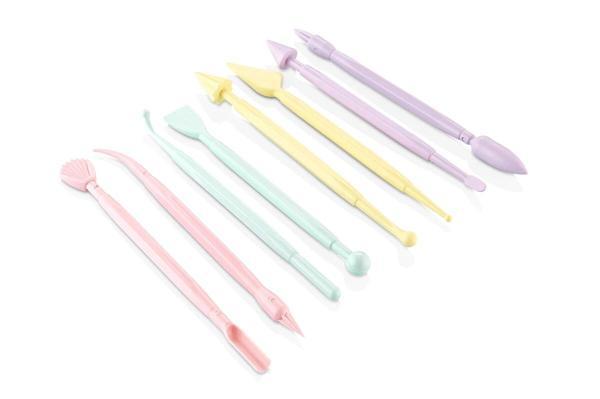 Plastik Polimer Kil Hamur Modelaj (Modelleme) Aleti Seti 8 Parça - Image 1