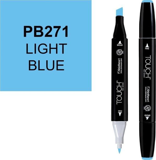 Touch Twin Marker Çizim Kalemi PB271 Light Blue - Image 1
