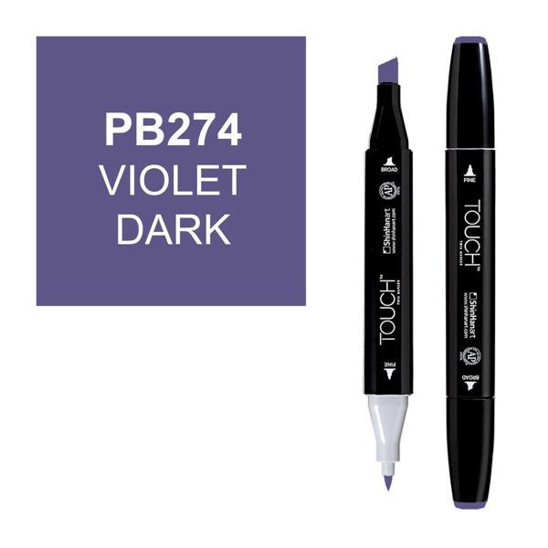 Touch Twin Marker Çizim Kalemi PB274 Violet Dark - Image 1
