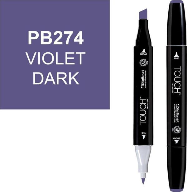 Touch Twin Marker Çizim Kalemi PB274 Violet Dark - Image 1