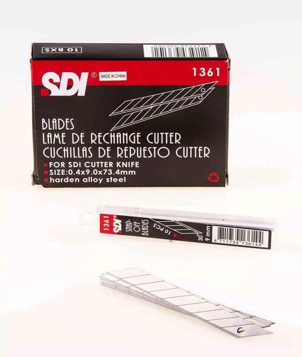 SDI 30 Derece Açılı Dar Maket Bıçağı Yedeği 9 mm 100'lü Paket - Image 1