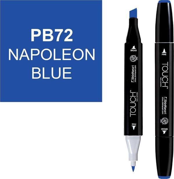 Touch Twin Marker Çizim Kalemi PB72 Napoleon Blue - Image 1
