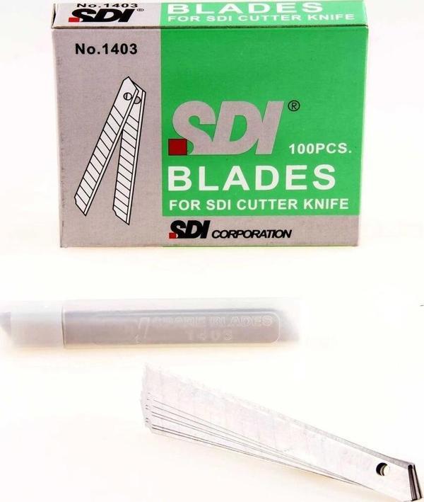 SDI Dar Maket Bıçağı Yedeği 9 mm 10'lu Paket - Image 1