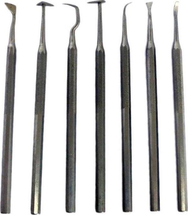 Seramik ve Gravür Oyma Seti Çelik 15 cm. 7'li - Image 1