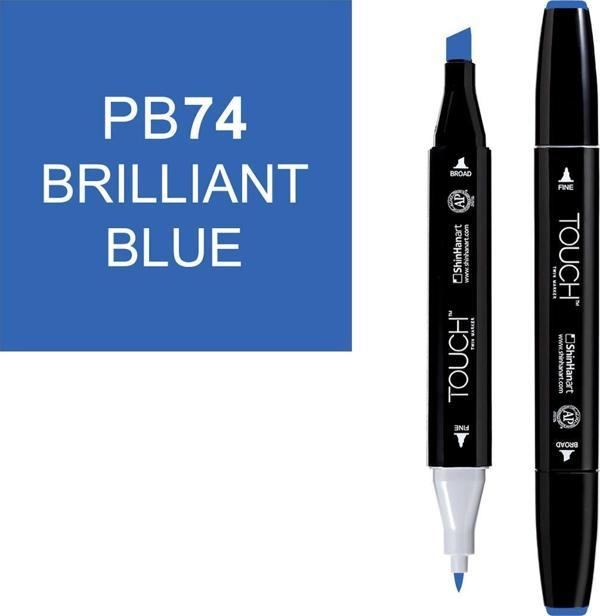 Touch Twin Marker Çizim Kalemi PB74 Brilliant Blue - Image 1
