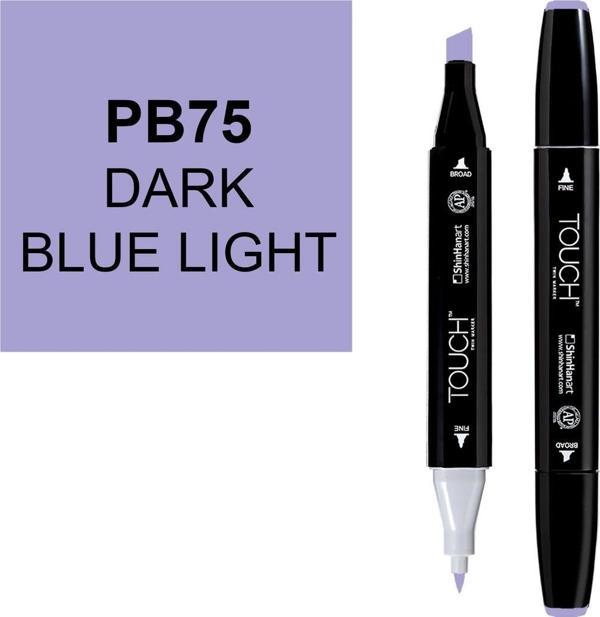 Touch Twin Marker Çizim Kalemi PB75 Dark Blue Light - Image 1
