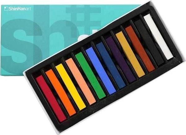 Shinhan Art Soft Pastel Toz Pastel Boya Seti 12 Renk Tam Boy (Large) - Image 1