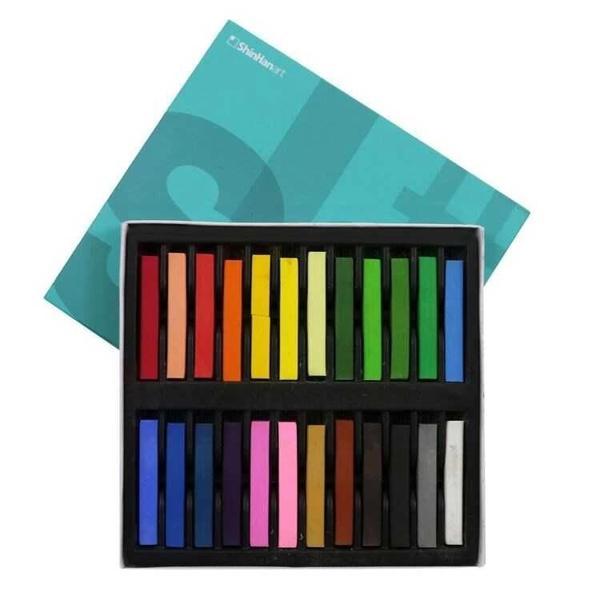 Shinhan Art Soft Pastel Toz Pastel Boya Seti 24 Renk Tam Boy (Large) - Image 1