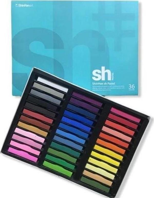Shinhan Art Soft Pastel Toz Pastel Boya Seti 36 Renk Tam Boy (Large) - Image 1