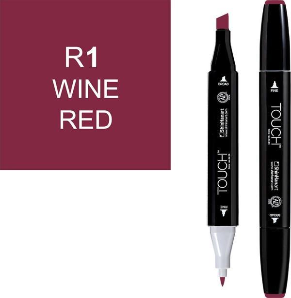 Touch Twin Marker Çizim Kalemi R1 Wine Red - Image 1