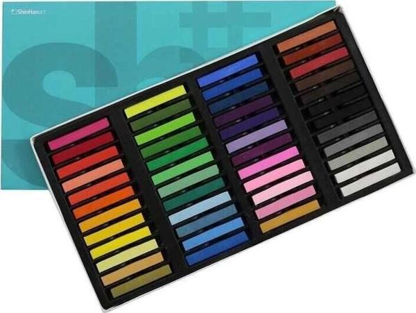 Shinhan Art Soft Pastel Toz Pastel Boya Seti 48 Renk Tam Boy (Large) - Image 1