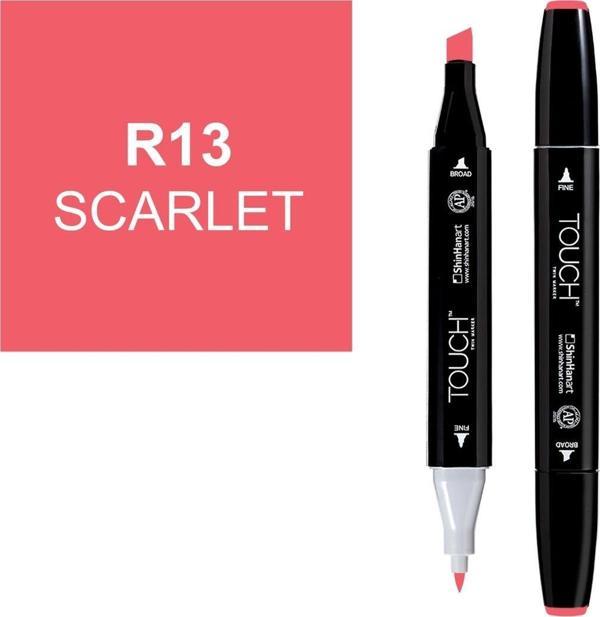 Touch Twin Marker Çizim Kalemi R13 Scarlet - Image 1
