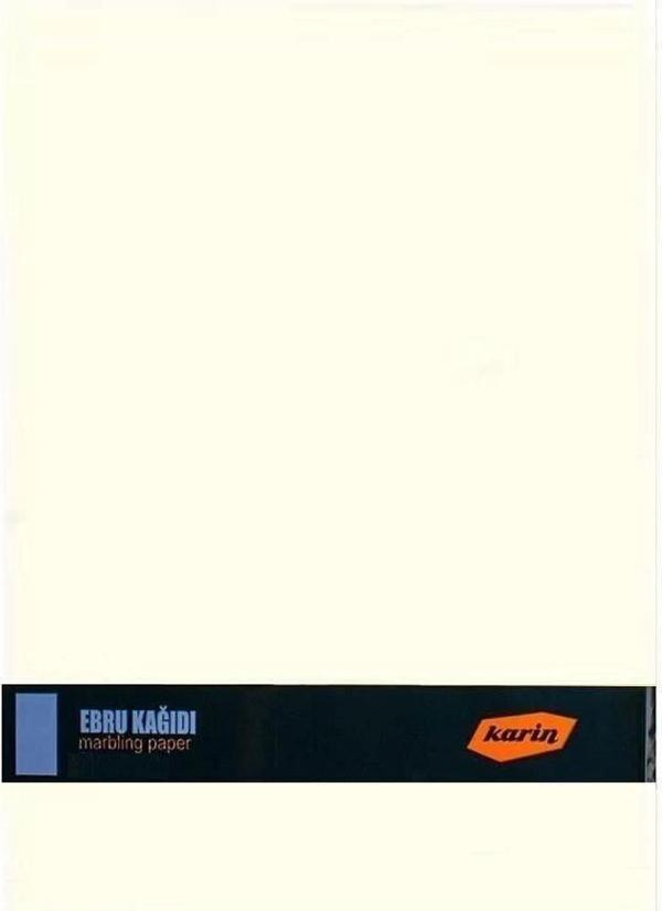 Ebru Kağıdı 25 x 35 cm. 90 gr. Krem (Fildişi) 100 Adet - Image 1
