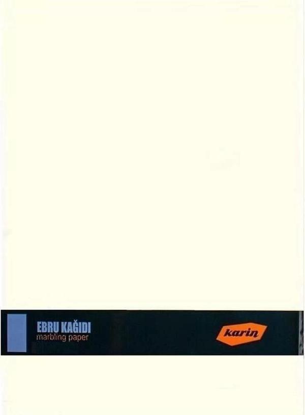 Ebru Kağıdı 35 x 50 cm. 90 gr. Krem (Fildişi) 100 Adet - Image 1