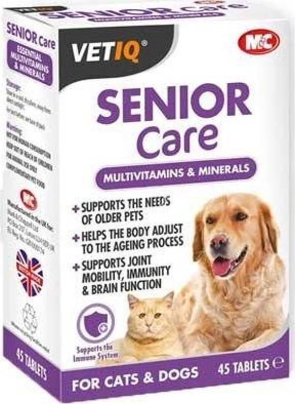 Vetiq Senior Care Yaşlı Köpek Ve Kediler İçin Bakım Desteği 45 Tablet - Image 1