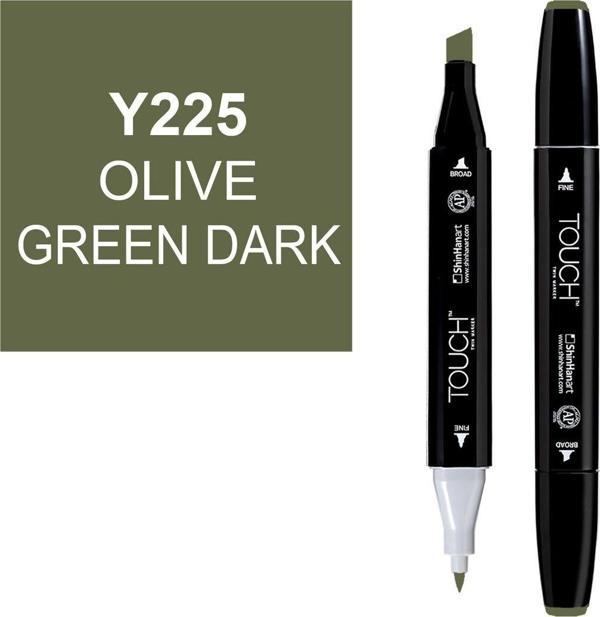 Touch Twin Marker Çizim Kalemi Y225 Olive Green Dark - Image 1