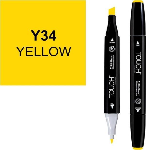 Touch Twin Marker Çizim Kalemi Y34 Yellow - Image 1
