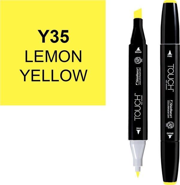Touch Twin Marker Çizim Kalemi Y35 Lemon Yellow - Image 1