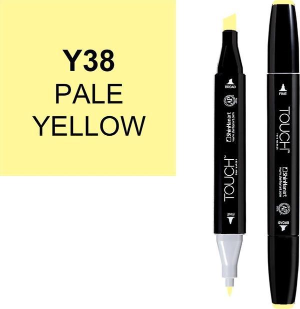 Touch Twin Marker Çizim Kalemi Y38 Pale Yellow - Image 1