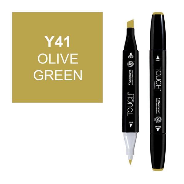 Touch Twin Marker Çizim Kalemi Y41 Olive Green - Image 1
