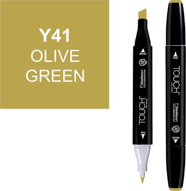 Touch Twin Marker Çizim Kalemi Y41 Olive Green - Image 1