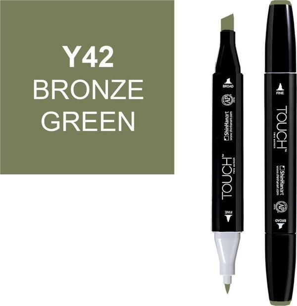 Touch Twin Marker Çizim Kalemi Y42 Bronze Green - Image 1
