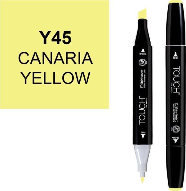 Touch Twin Marker Çizim Kalemi Y45 Canaria Yellow - Image 1