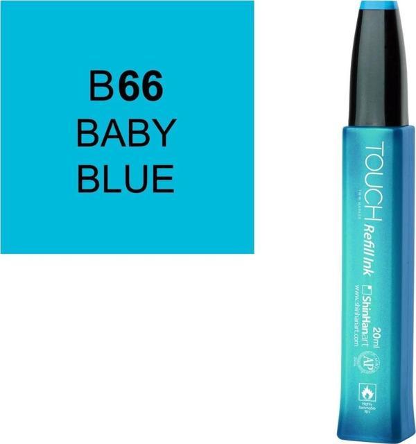 Touch Twin Marker Refill Alcohol Ink Alkol Bazlı Mürekkep 20 ml. B66 BABY BLUE - Image 1