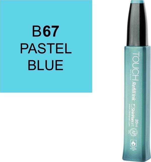 Touch Twin Marker Refill Alcohol Ink Alkol Bazlı Mürekkep 20 ml. B67 PASTEL BLUE - Image 1