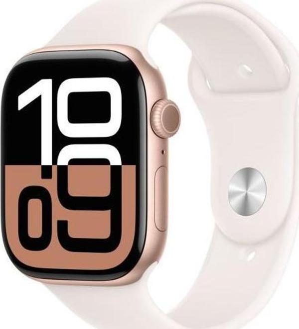Apple Watch Series 10 GPS 42mm Rose Gold Aluminium Case with Light Blush Sport Band - S/M KUTUSU AÇIK SIFIR - Image 1