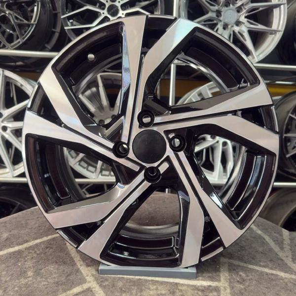 16 inç 4x100 Clio İcon Siyah Elmas Kesim Jant Modeli (4 Adet) - Image 1