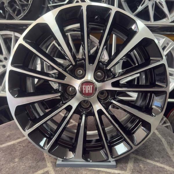 16 inç 5x98 Egea Doblo Siyah Elmas Kesim Jant Modeli (4 Adet) - Image 1