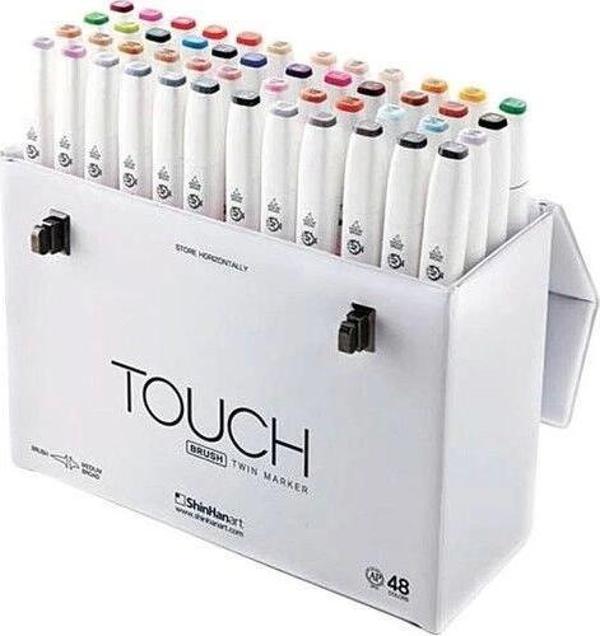 Touch Twin Brush Marker Fırça Uçlu Marker Seti 48 Renk - Image 1