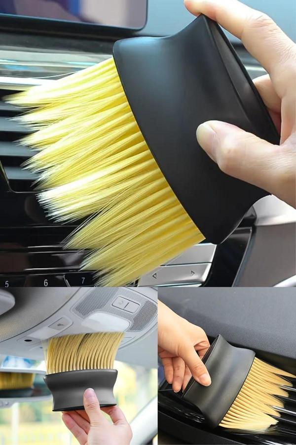 Manosta Yumuşak Oto İç Detay Temizlik Fırçası Klima, Gösterge Paneli, Düğmeler . Dayanıklı Plastik Sap - Image 1