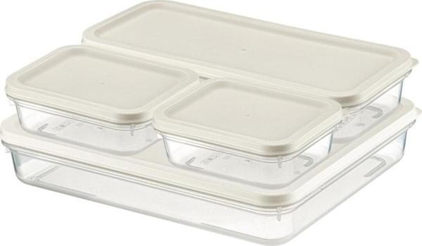 Ceronni Alfa Saklama Kabı 4Lü Set No: 1 Bej - Image 1
