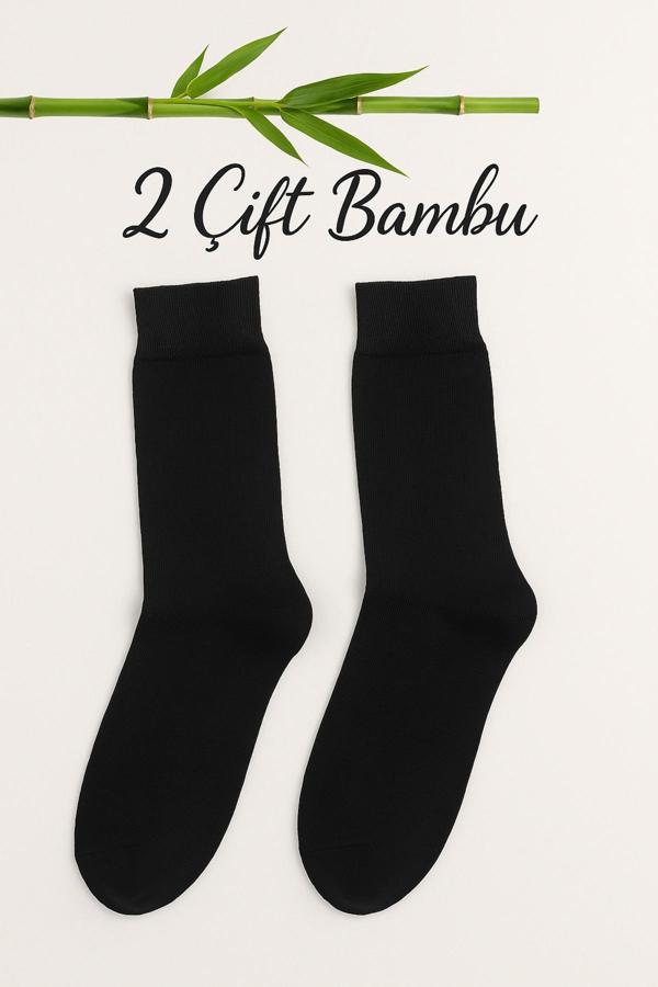 Arlenza 2 Çift %95 Bambu Erkek Soket Çorap – Yumuşak Ve Dayanıklı - Image 1