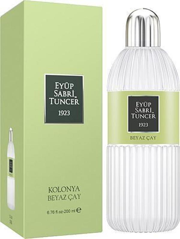 Eyüp Sabri Tuncer Beyaz Çay Kolonya Cam Şişe 200 ml - Image 1