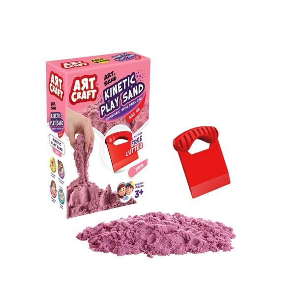 03688 AKSESUARLI PEMBE KİNETİK OYUN KUMU 500 GR - Image 1