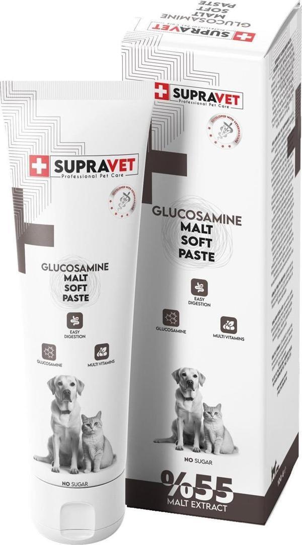 Supravet Glucosamine Kedi Köpek Eklem Kas Destekleyici Malt Paste 100 Gr - Image 1